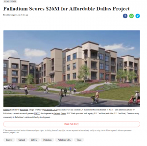 12.17.2021 Opera News - Palladium Scores $26M for Affordable Dallas Project